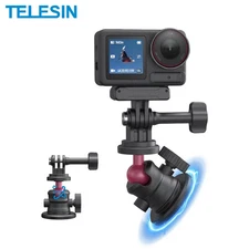 TELESIN Magnetic Mount Holder Suction Cup Bracket For GoPro/Insta360/DJI Action5