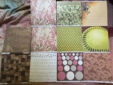 11 Sheets Mixed Lot of 12 x 12 Scrapbook Paper