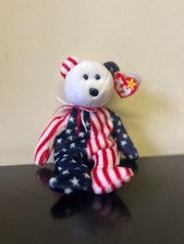 Ty Beanie Babies The American Bear with Tags 1999 Retired