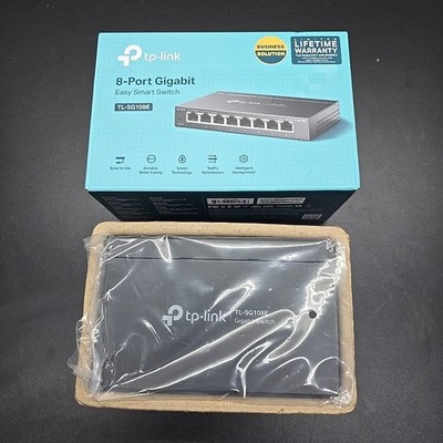 TP-LINK TL-SG108E 8 Port Gigabit Ethernet Easy Smart Switch NEW