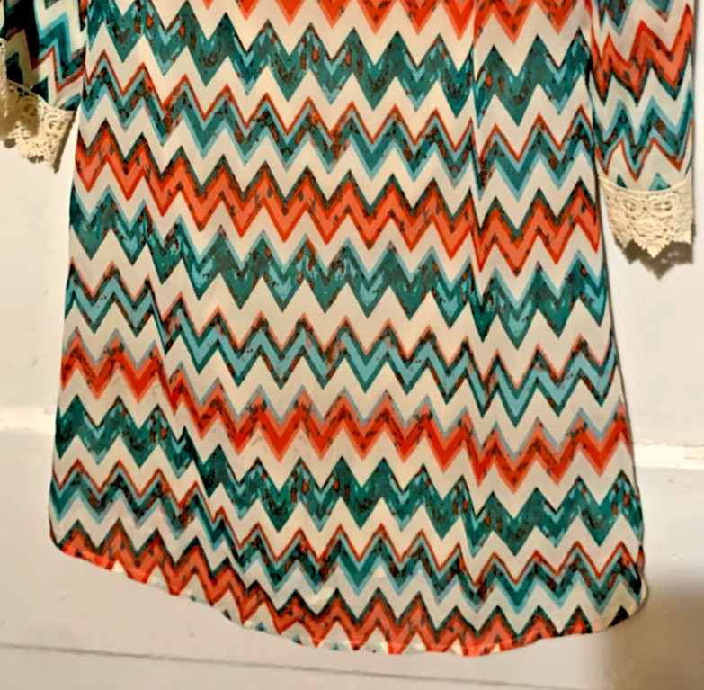 Speechless Multicolored Chevron Patterned Shift W… - image 8