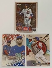 LOT (3) MLB CHICAGO CUBS CHRISTOPHER MOREL RC ROOKIE TOPPS FINEST 