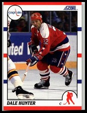 1990-91 Score American #44 Dale Hunter Washington Capitals