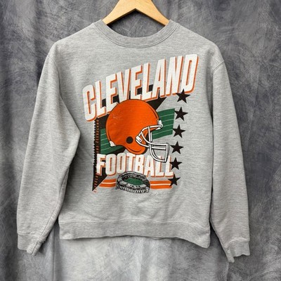 GV Art + Design Cleveland Football Sweatshirt Gray Crewneck Small