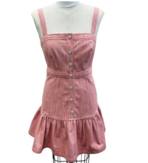 Women Cinq A Sept Square Neck Mermaid A-line Mini Dress