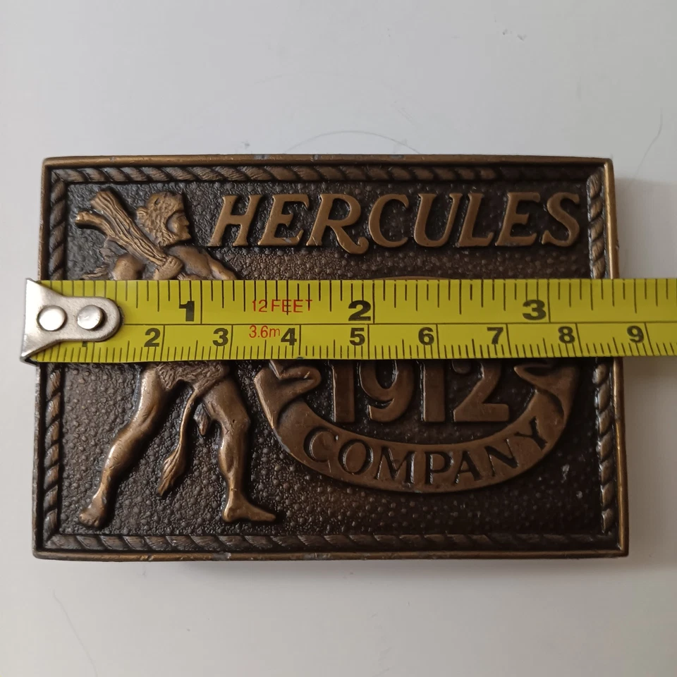 Hebillas de cinturón vintage Hercules Powder Company edición especial 1980 y Winchester Foto 4 de 4