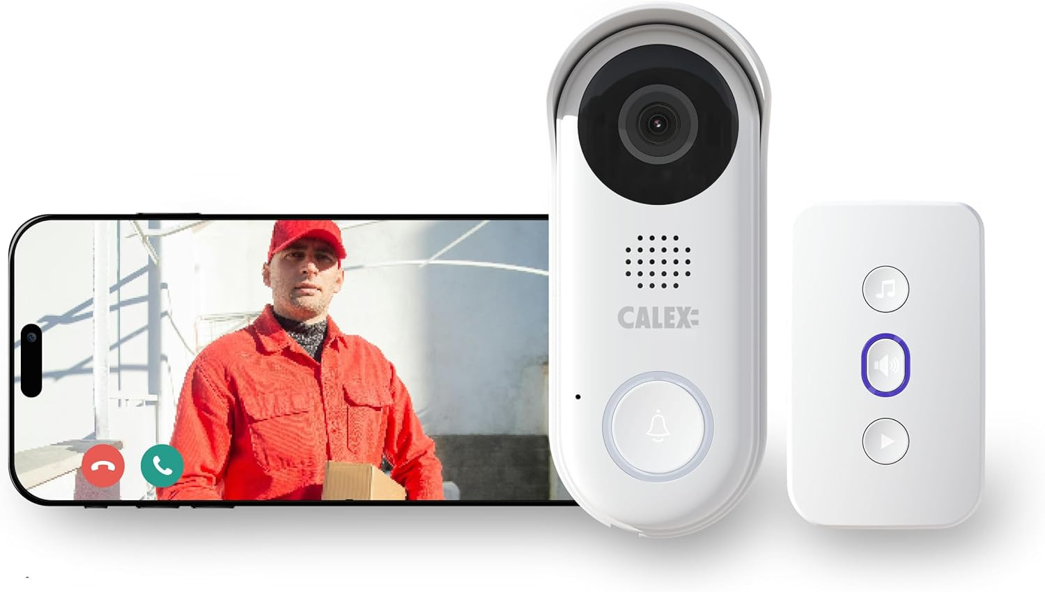 Smart Security Videocitofono, Videotelecamera 2K Con Controllo App, Visione Nott