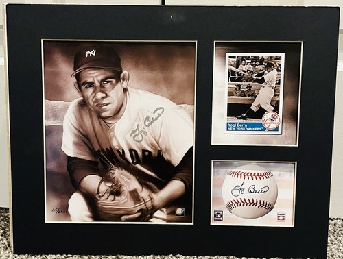 Yogi Berra Signed Color Print Collage Photo Limited To 165/5000 With JSA LOA - Picture 7 of 8