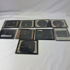 Lot Of. 9 Vintage Magic Lantern Glass Photos Dewitt C. Wheeeler And Other Brands
