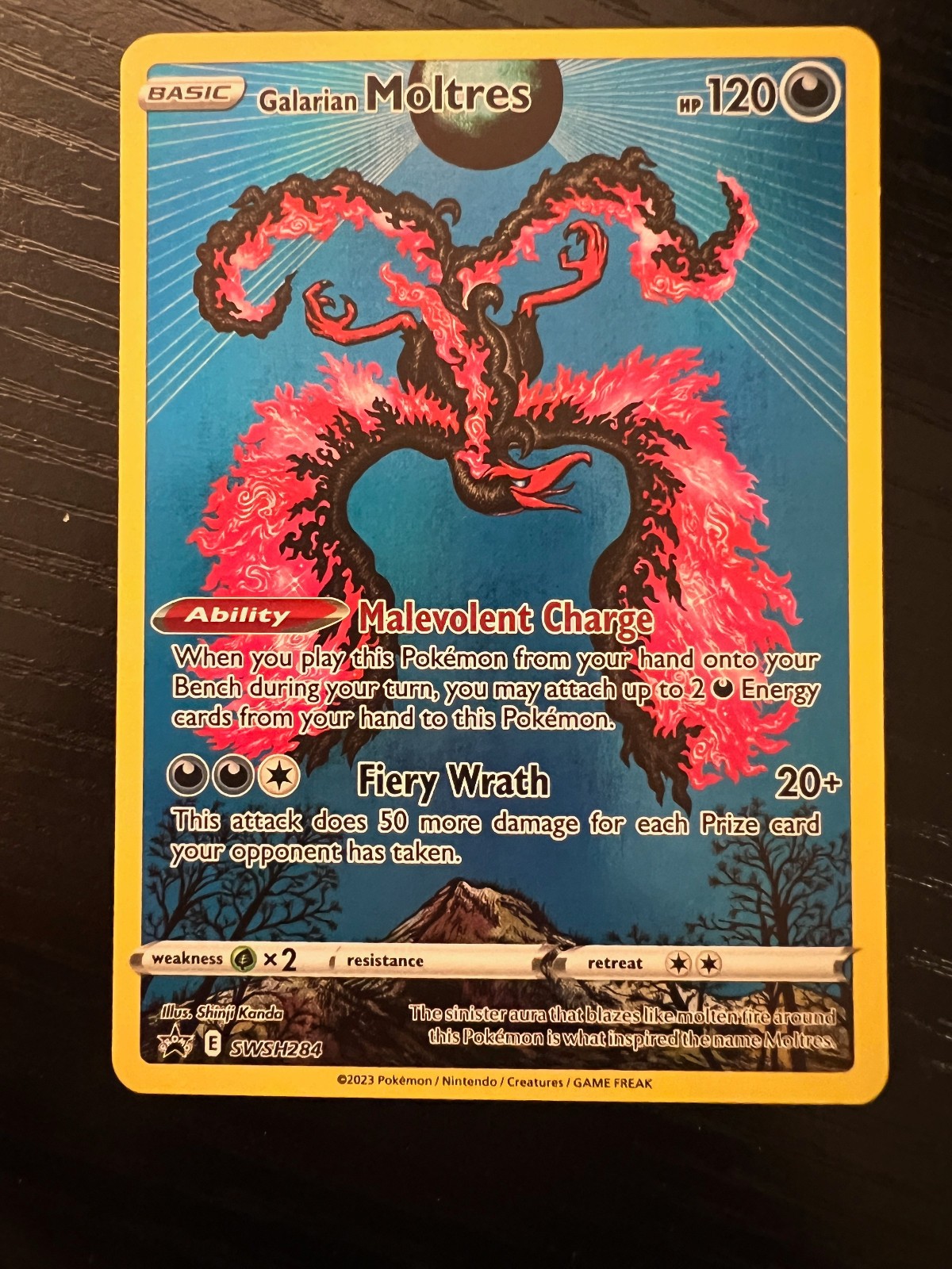 Galarian Moltres SWSH284 SWSH: Sword & Shield Promo Cards Holo