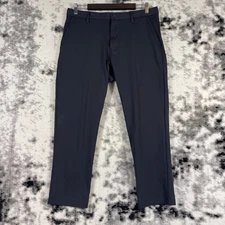 New Rhone Commuter Pants Mens Size 33x26 Black Performance Stretch Office Golf