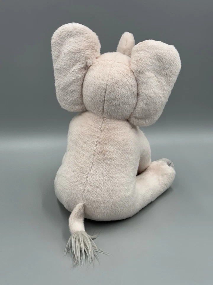 PBK Pottery Barn Kids Monique Lhuillier розовые румяна слон серые уши плюшевые 14 дюймов - Изображение 4 из 4