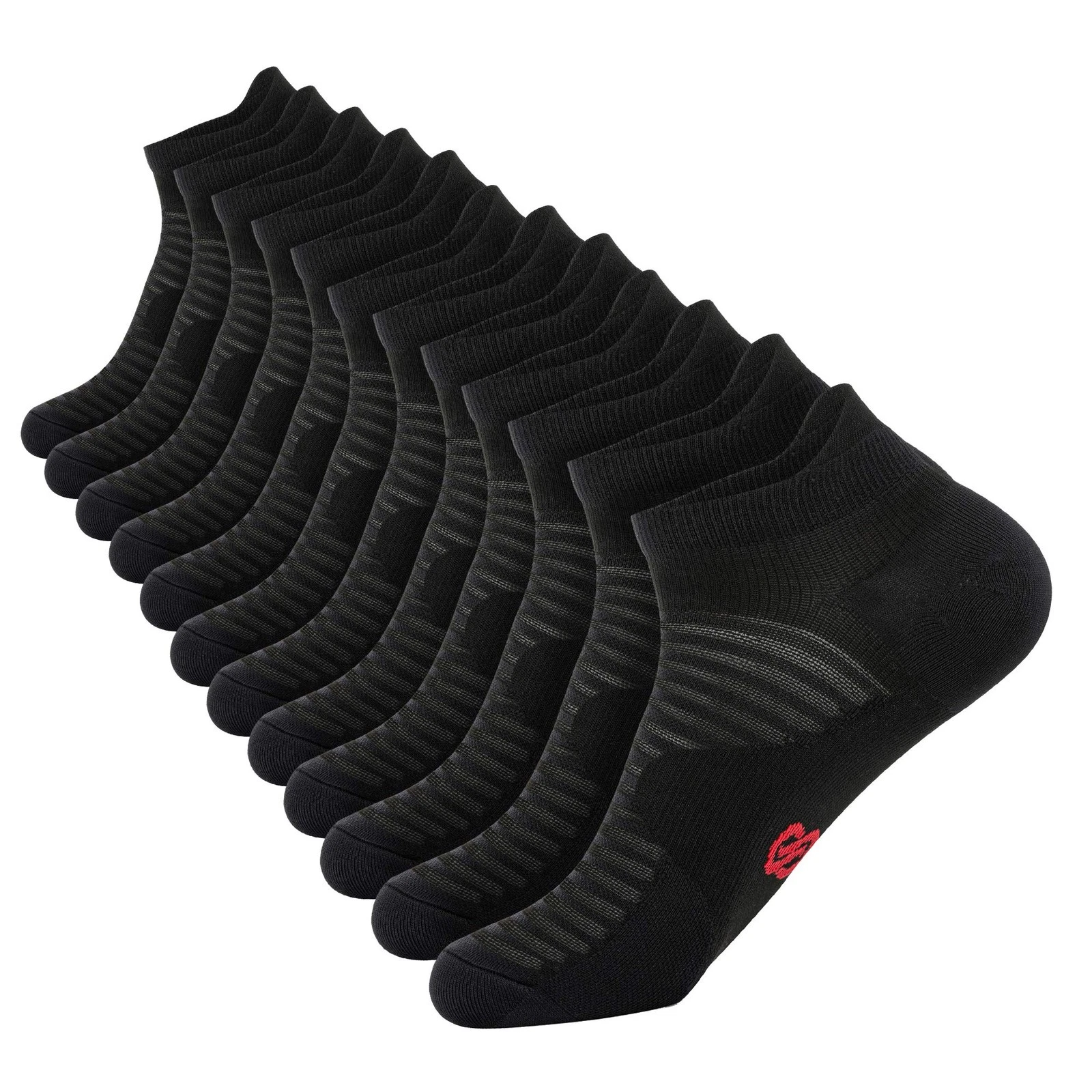 Compression Running Socks for Men and Women 6 Pairs Ankle Socks with Arch Sup...