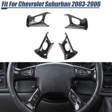Steering Wheel Cover Trim For Chevy Silverado Suburban Sierra 03-06 Black Wood Steering Wheel Cover Trim For Chevy Silverado Suburban Sierra 03-06 Black Wood