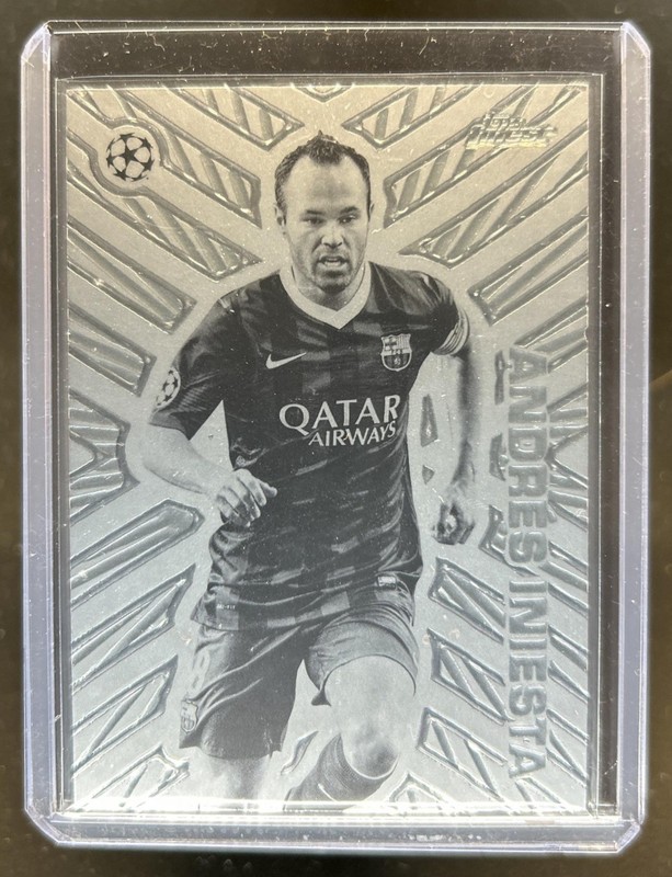 2025-26 Topps UEFA Club Competition Finest Andres Iniesta Idols SP Silver #FI-8