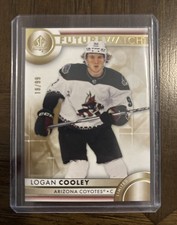 2023-24 UD Sp Authentic Logan Cooley Future Watch Limited Gold  18/99 SSP#185📈