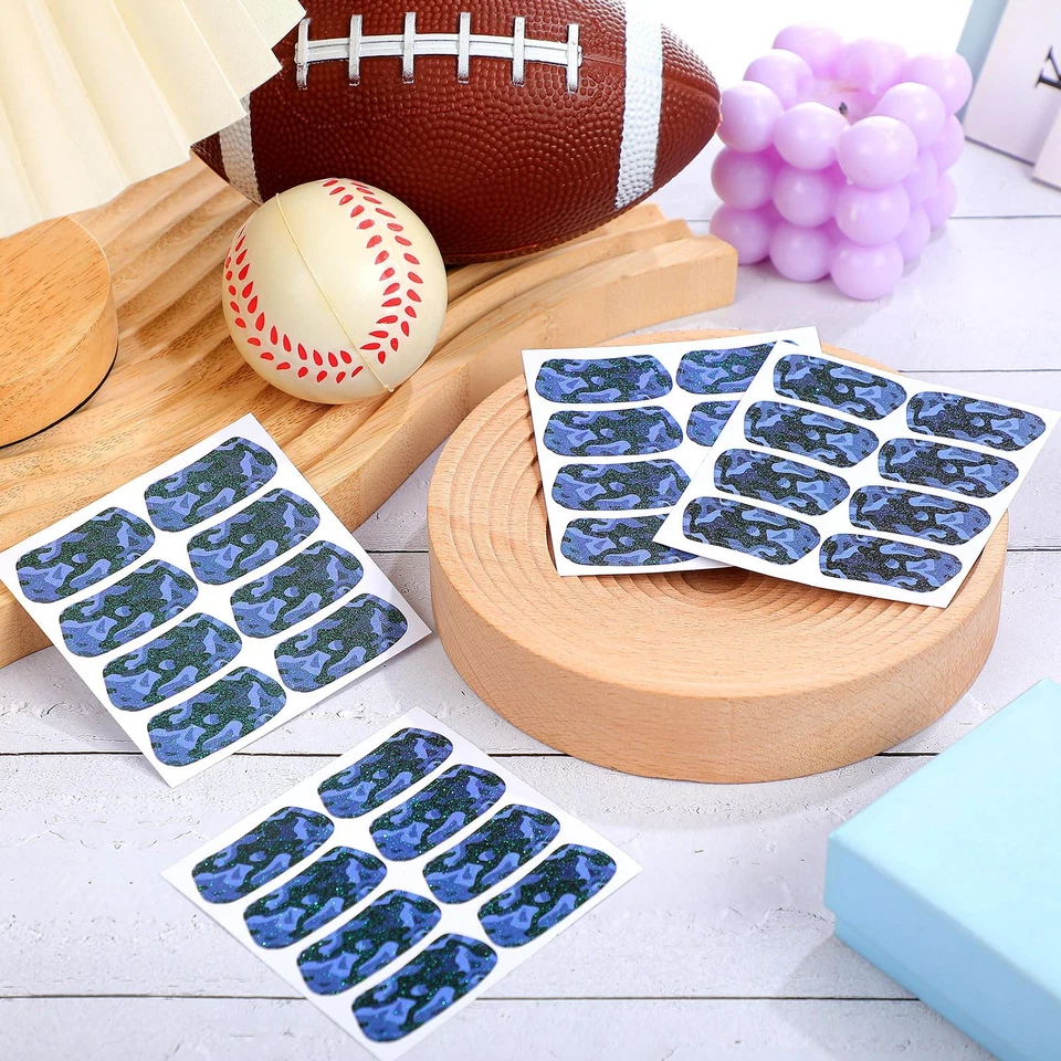 120 Pairs Eye Black Stickers for Sports, Parties Spirit Days - Image 3 of 4