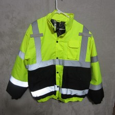 Utility Pro UHV563 High Visibility Premium Bomber Jacket L With Hood