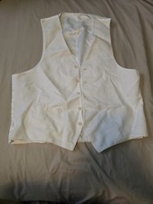 White Button-Up Vest