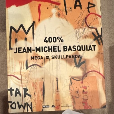POP MART MEGA Skullpanda 400% Jean-Michel Basquiat Boxed Figure | eBay