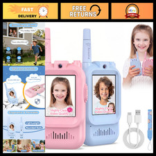 Rechargeable Video Walkie Talkies for Kids - 2 Pack, Two-Way Radios, Fun Communi