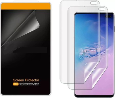 For Samsung Galaxy S10 Plus Screen Protector Film HD Anti Bubble 2-Pack Clear