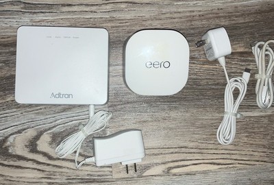 Eero Ereo 6+ Mesh Router R010001 + Adtran SDS631 and cables / power supplies