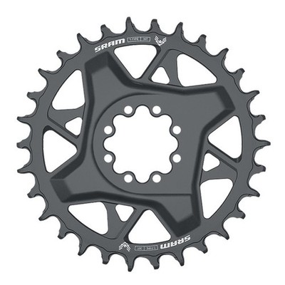Sram Kettenblatt T-Type GX Eagle D1 30 Zähne, Alu, DM 3mm Offset, polargrau