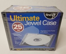 NEW Lot of 25 Slim 3mm Jewel Cases CD DVD Single Disc Black Tray