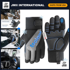 Insulated Waterproof Winter Work Gloves for Men, Reinforced Palm, Cold Weather G