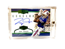 2017 Panini Plates & Patches Upper Echelon Green /25 Zay Jones Rookie Auto RC