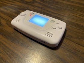 Working!!! Sega GAME GEAR Console Pure White Shell Recapped