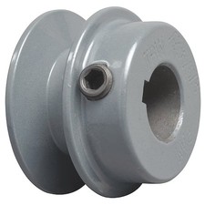 7/8 In Fixed Bore 1 Groove V-Belt Pulley 3.15 In Od, Bk3078