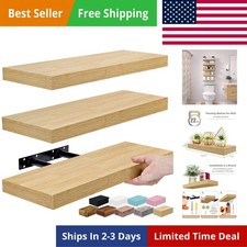 Floating Shelves for Wall   16 Inch Floating Shelf for Kitchen, Bedroom, Livi...