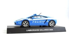 Lamborghini Gallardo Polizia 2004 DeAgostini 1:43 Police Italia Blue Light Blue