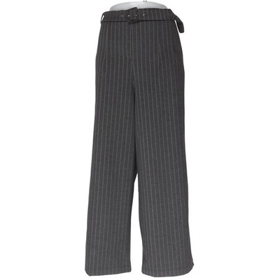 C&A, Stoffhose, Größe: 46, Grau, Elasthan/Polyester/Viskose, Nadelstreifen #IdB