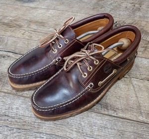 Timberland 3 Eye Lug Burgundy | eBay