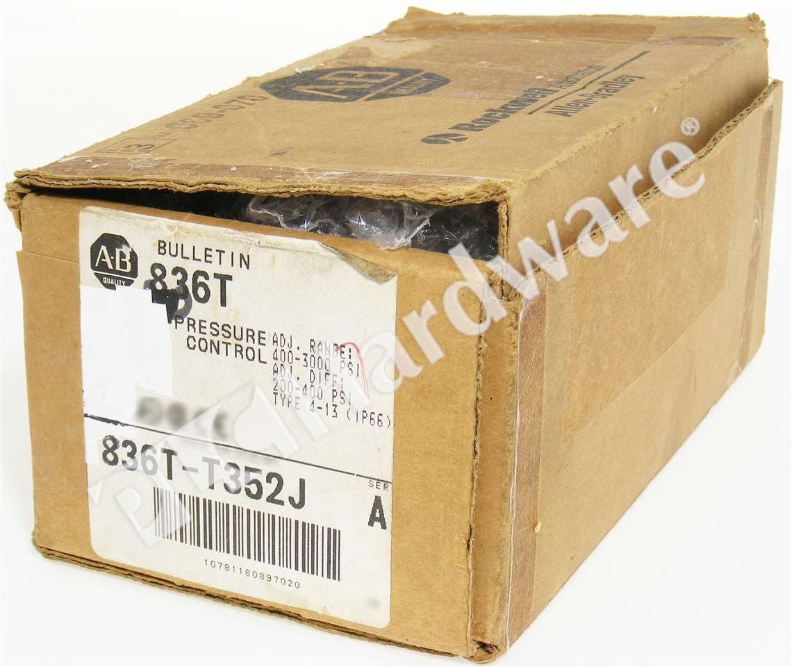 Open Pre-owned Allen Bradley 836T-T352J /A T-Style 400-3000PSI Pressure Control