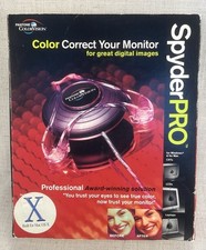 Pantone ColorVision SpyderPRO Color Correct Your Monitor see Description
