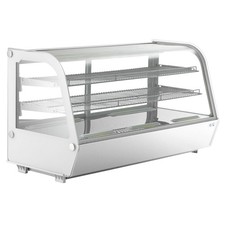 48" White Refrigerated Countertop Bakery Display Case with LED Lighting