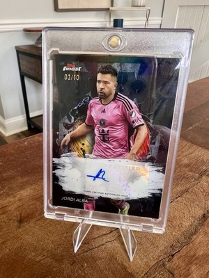 Jordi Alba 2024 Topps Finest MLS Auto Blue 3/10 #BA-JA