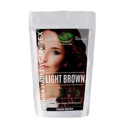 3 Packs Of Light Brown Henna Hair & Beard 10.5 Ounce (Pack of 1),