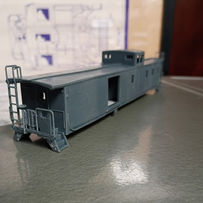 #ad #ad HO Scale Great Northern Caboose train defect error Model Kit $50.00