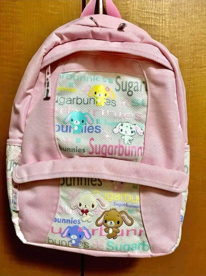 Vintage Sanrio Sugarbunnies Pink Backpack Rucksack