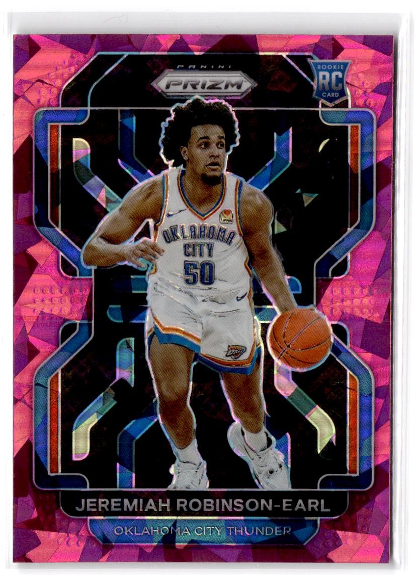 2021-22 Panini Prizm Jeremiah Robinson-Earl RC #319 Pink Ice Thunder