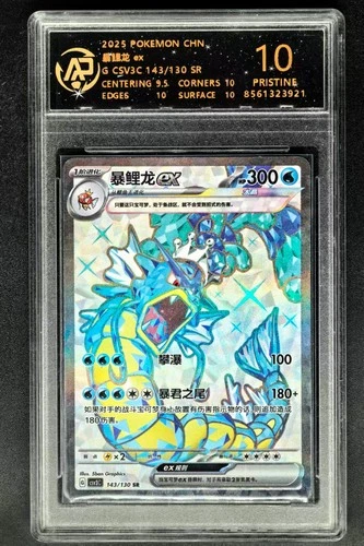 2025 pokemon cards CHN. Gyarados EX 143/130 SR RPA 10 (SAME AS PSA 10)