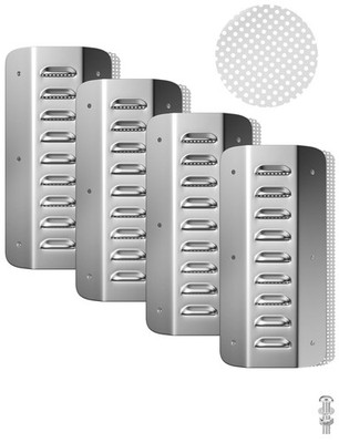4-Pack Stainless Steel Shipping Container Air Vents   Heavy-Duty, Rust-Free V...