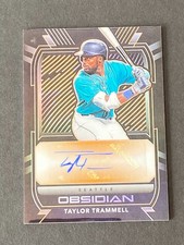 Taylor Trammell 2021 Obsidian Orange Etch FOTL Auto #ed 42/75