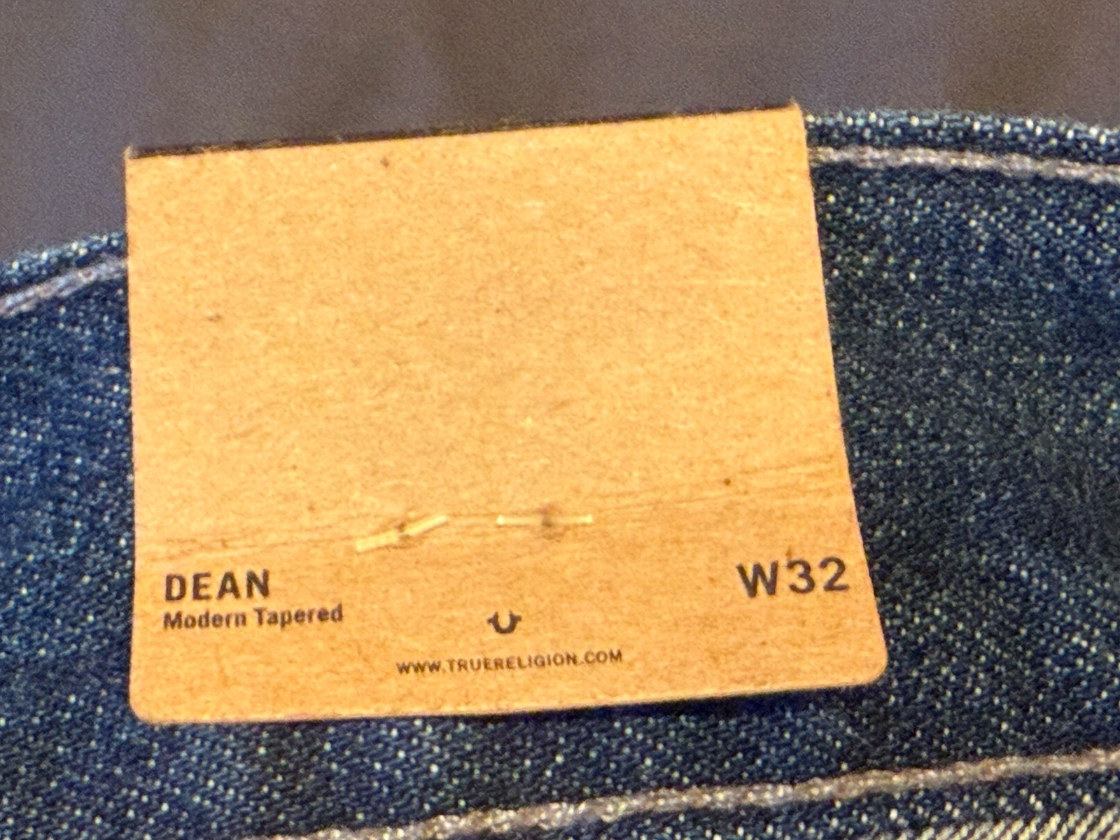 NWT $228 True Religion Dean Modern Dapered Jeans Quick Fade Denim 32 X 32 USA thumbnail 16