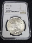 1922 Silver Peace Dollar NGC MS-64